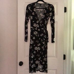 Floral Wrap Dress
